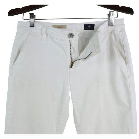 AG Adriano Goldschmied Size 26 Tristan Tailored Trouser Stretch White - Picture 4 of 12